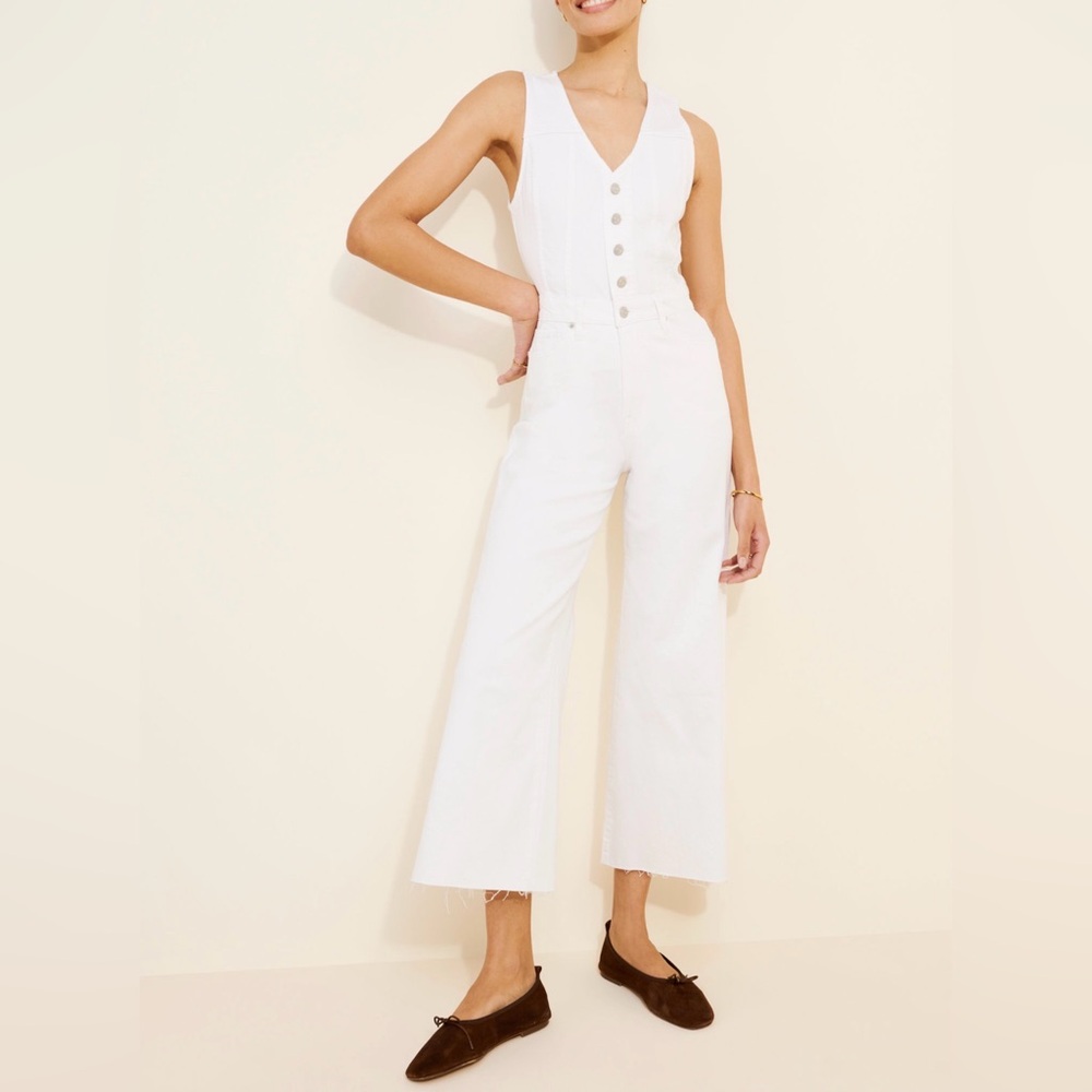 Pistola Aria Cropped Fitted Vest Jumpsuit